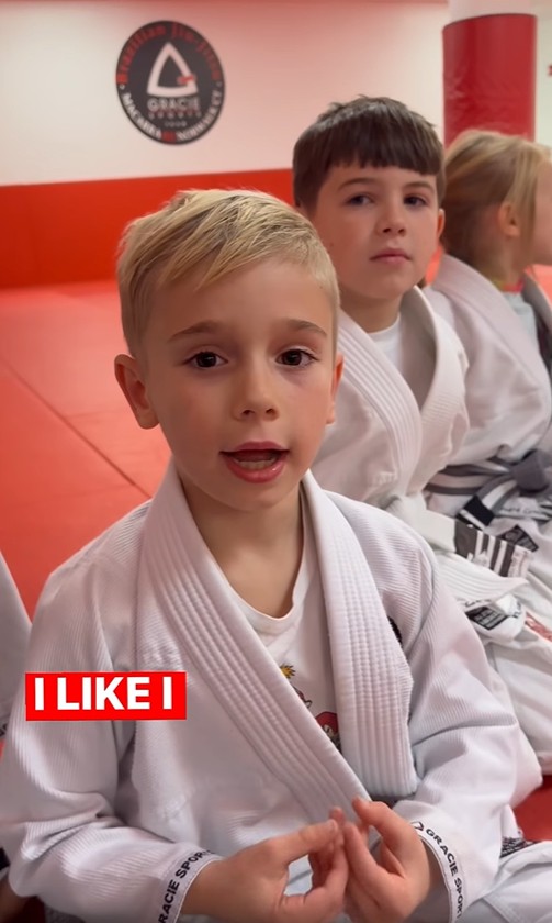 Kids BJJ drilling class — click to play